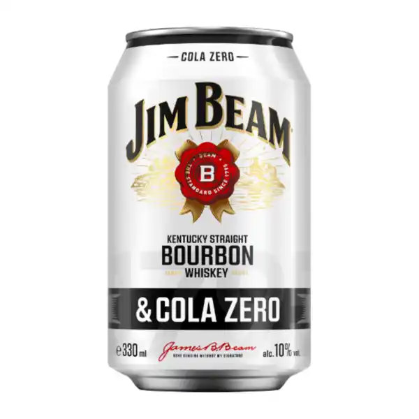 Bild 1 von JIM BEAM Bourbon Whiskey & Cola Zero 0,33L