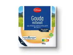 Milbona Gouda mittelalt,  450 g