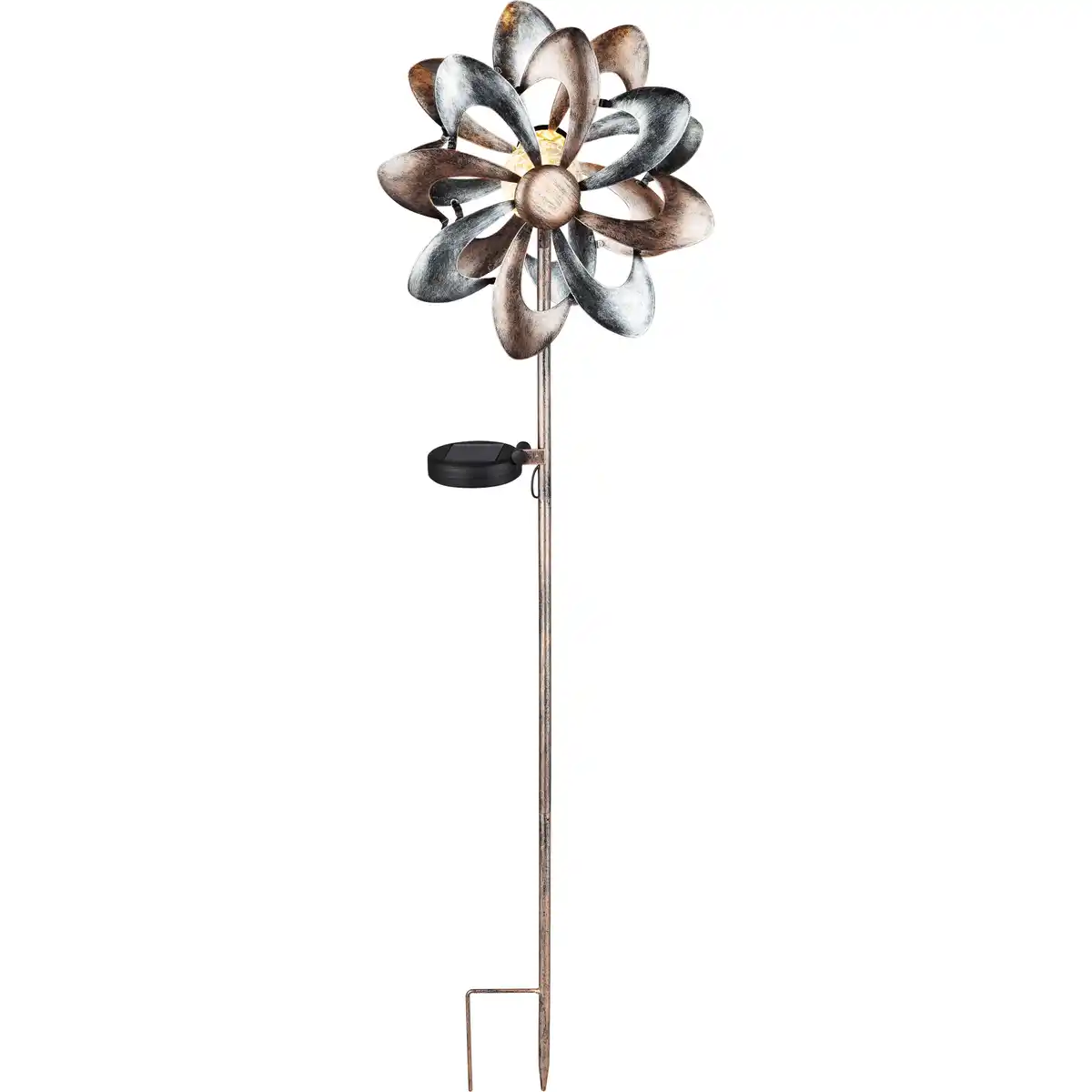 Bild 1 von toom LED-Solarspieß Windspiel silber 92 cm
