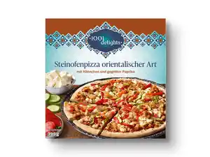 1001 delights Steinofenpizza orientalischer Art,  395 g