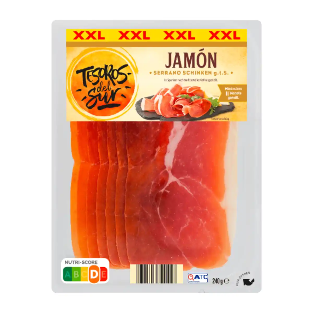 Bild 1 von TESOROS DEL SUR Jamón Serrano XXL 240g