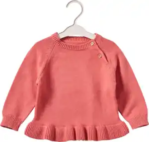 ALANA Pullover aus Strick mit Rüschen, rosa, Gr. 92