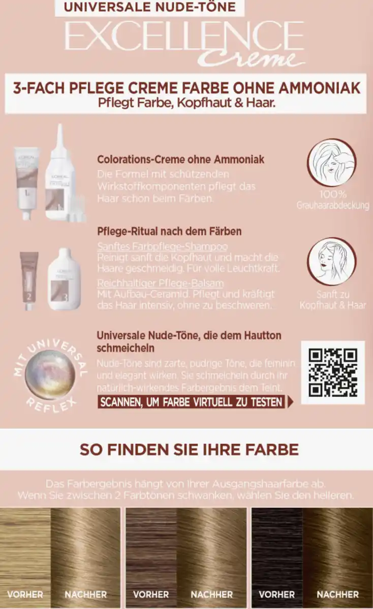 Bild 4 von L’Oréal Paris Excellence Creme Farbe 7U Universal Mittelblond