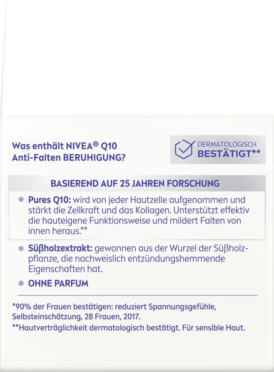 Bild 2 von NIVEA Q10 Anti-Falten Beruhigende Tagespflege LSF 15, 50 ml