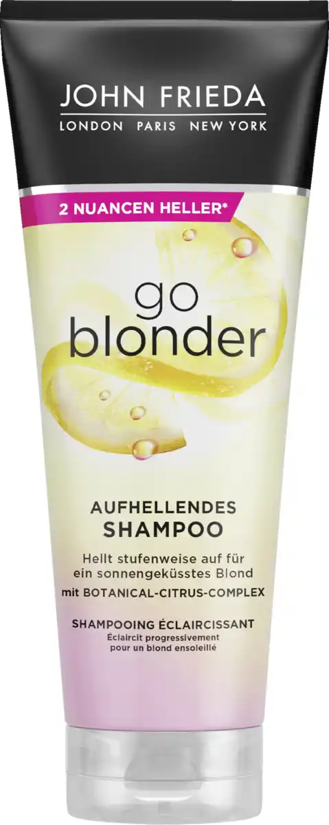 Bild 1 von JOHN FRIEDA go blonder aufhellendes Shampoo, 250 ml