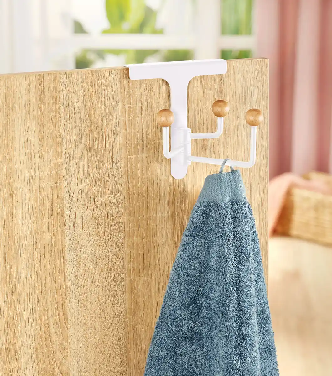 Bild 2 von IDEENWELT Drehbarer Türhaken weiß