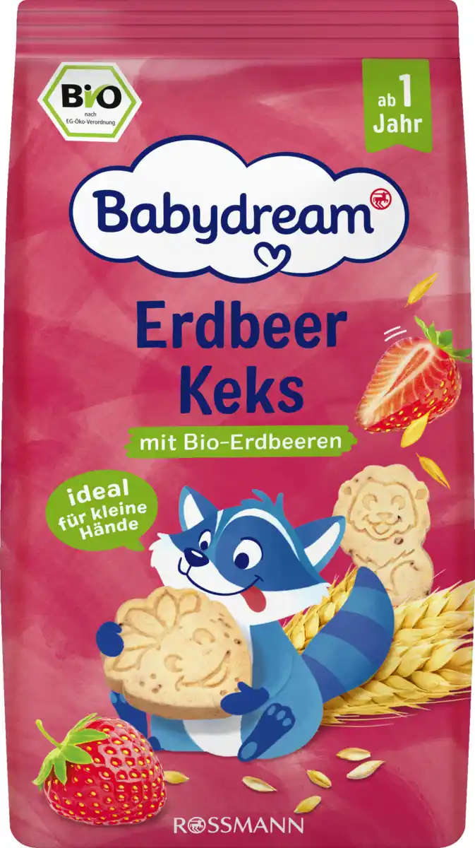 Bild 1 von Babydream Bio Erdbeer Keks, 125 g