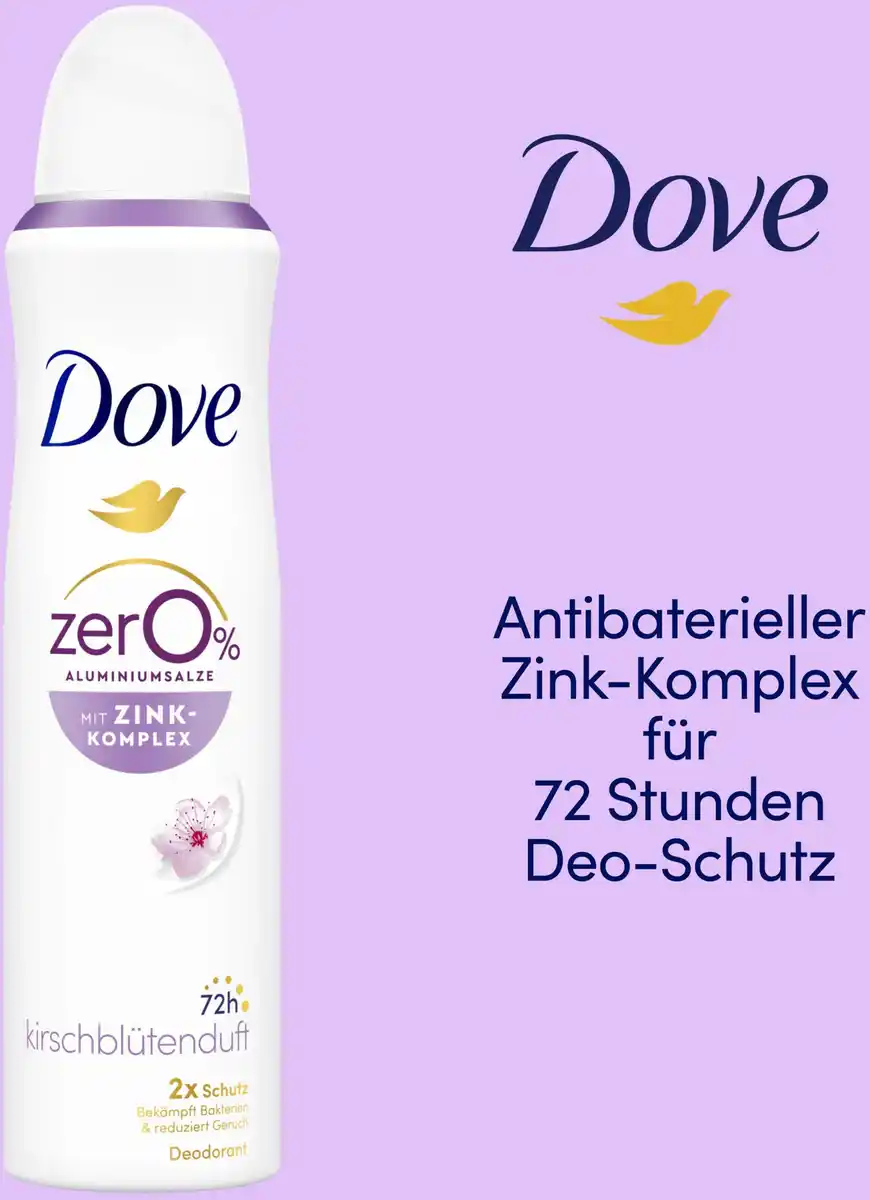 Bild 4 von Dove Deospray mit Zink-Komplex & Kirschblütenduft, 150 ml