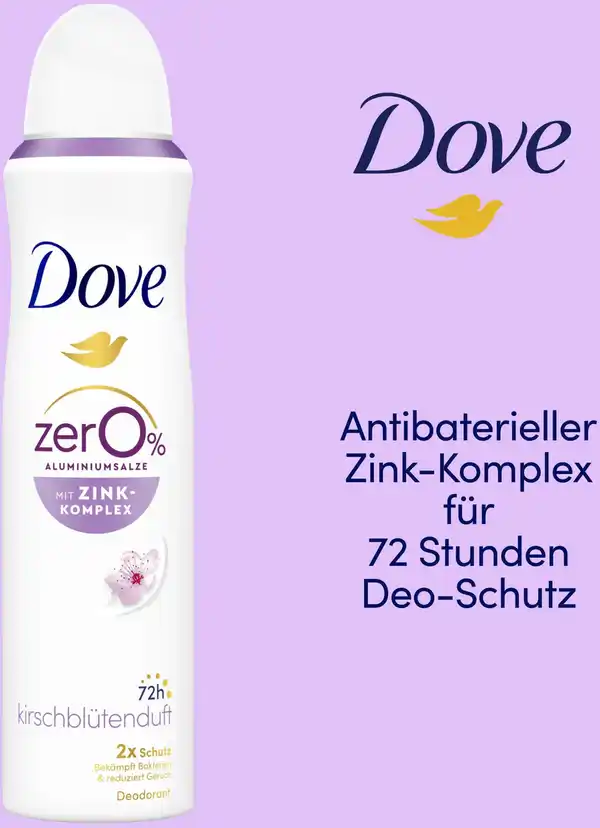 Bild 4 von Dove Deospray mit Zink-Komplex & Kirschblütenduft, 150 ml