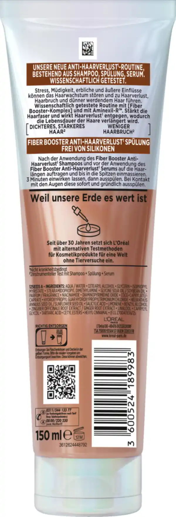 Bild 2 von L’Oréal Paris Elvital Elvital Fiber Booster Anti-Haarverlust Spülung, 150 ml