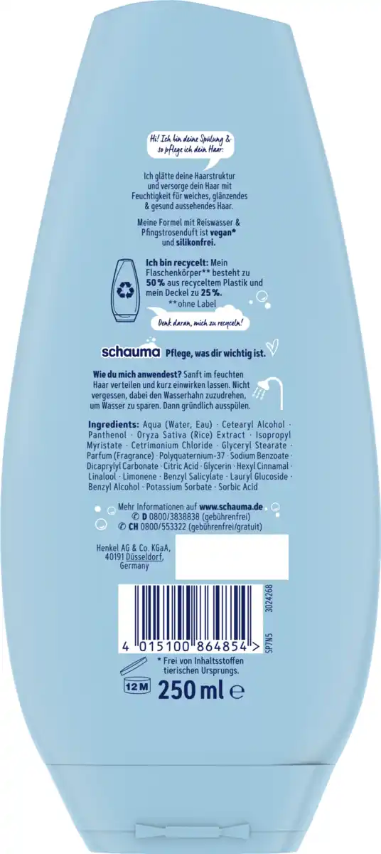 Bild 2 von Schauma Spülung Feuchtigkeit & Glanz, 250 ml