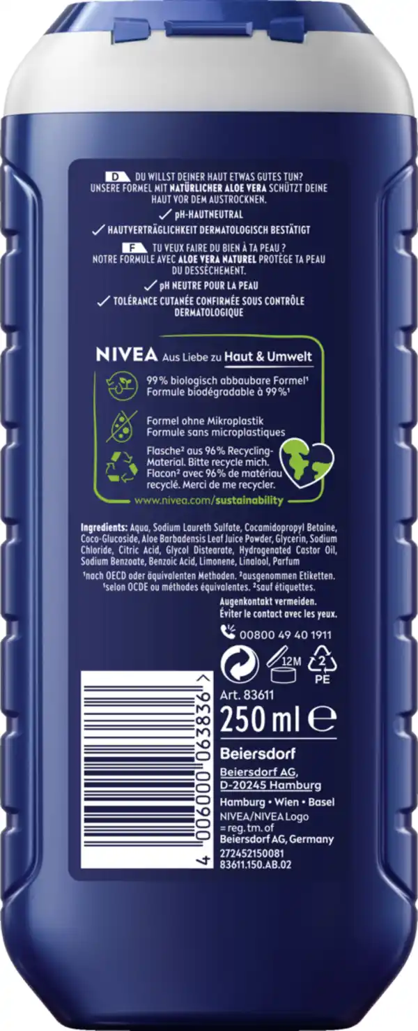 Bild 2 von NIVEA MEN 3in1 Duschgel Protect & Care, 250 ml