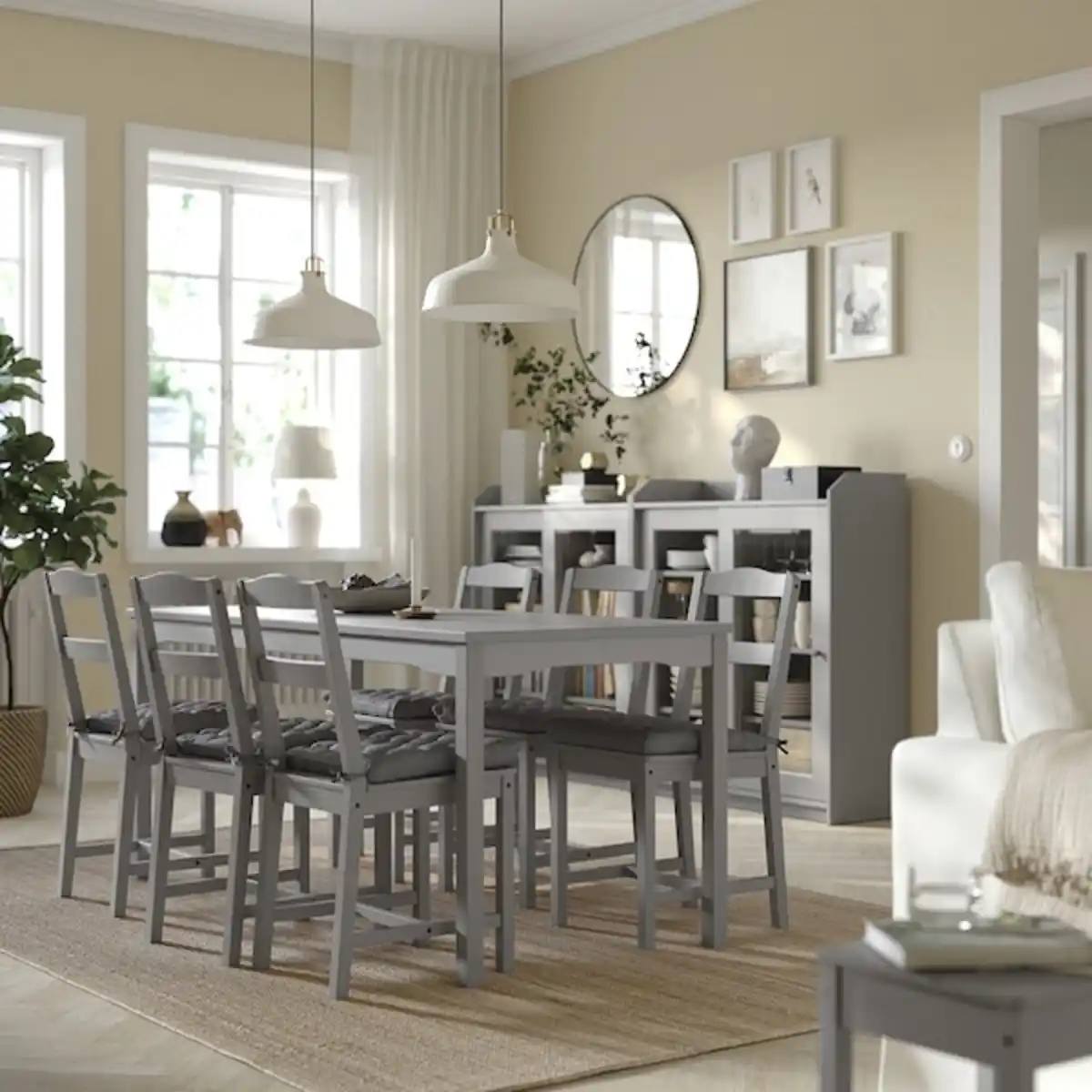 Bild 2 von VIPPÄRT Stuhlkissen, dunkelgrau 38x38x6.5 cm