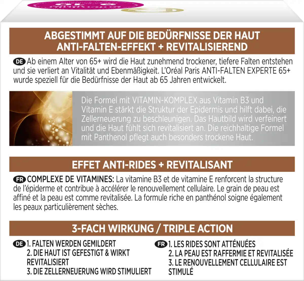 Bild 4 von L’Oréal Paris Gesichtscreme Anti-Falten Experte 65+ Tagespflege, 50 ml