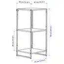 Bild 4 von JOSTEIN Regal, drinnen/draußen/Metall weiß 41x40x90 cm