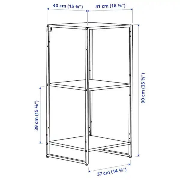 Bild 4 von JOSTEIN Regal, drinnen/draußen/Metall weiß 41x40x90 cm