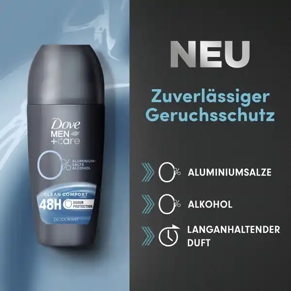 Bild 3 von Dove Men+Care Deo Roll-on Clean Comfort, 50 ml