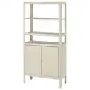 Bild 1 von KOLBJÖRN Regal mit Schrank, beige 80x37x161 cm