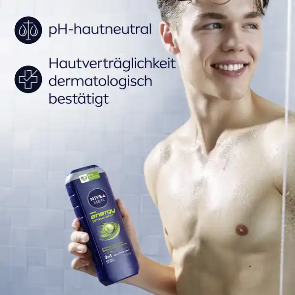 Bild 3 von NIVEA MEN 3in1 Duschgel energy 24H fresh effect, 250 ml