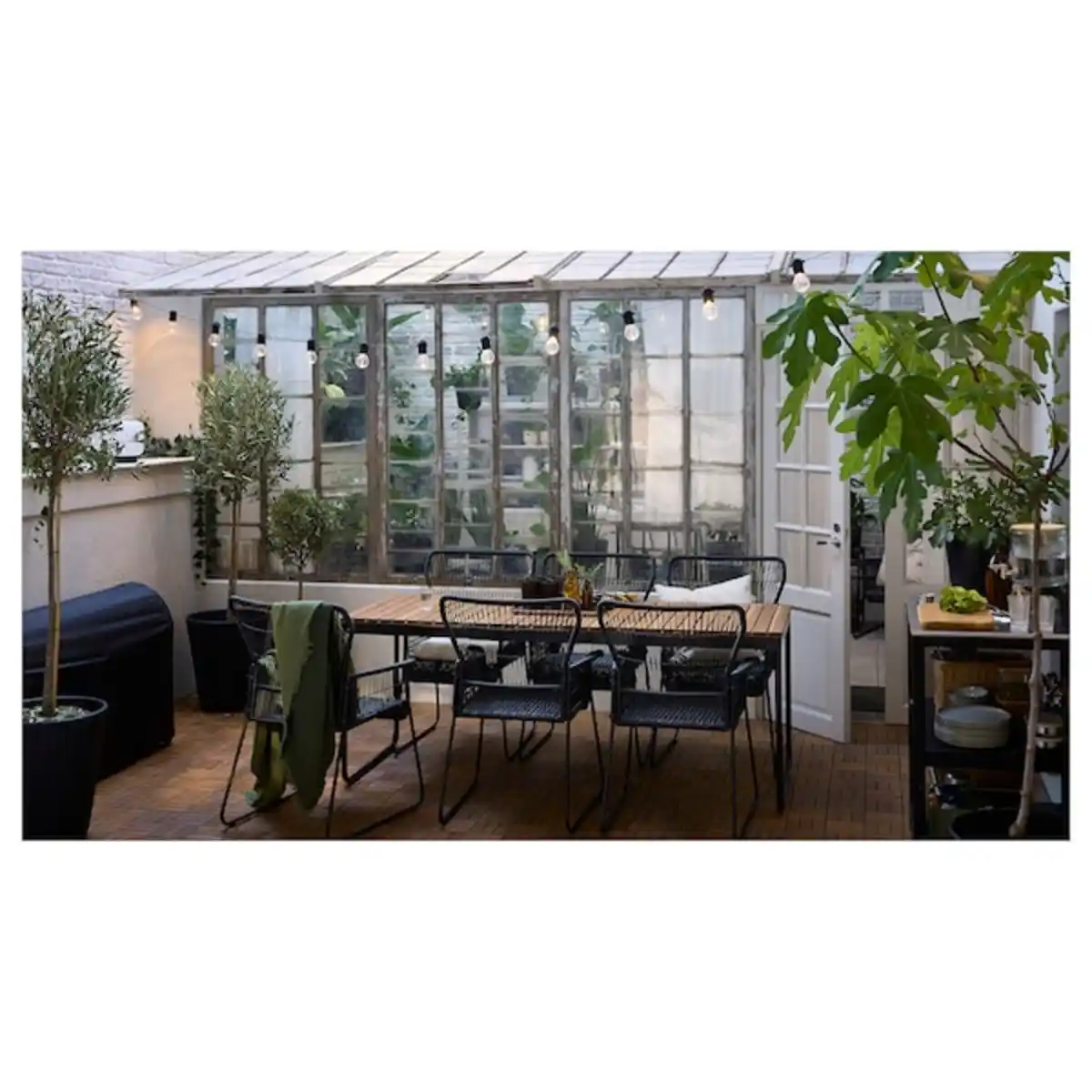 Bild 4 von VÄSMAN Ausziehtisch/außen, hellbraun lasiert 135/190x74 cm