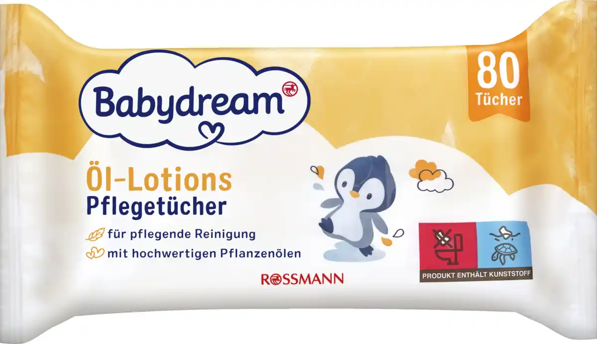 Bild 1 von Babydream Öl-Lotionstücher