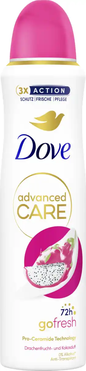 Bild 1 von Dove Advanced Care Anti-Transpirant Spray go fresh Drachenfrucht- und Kokosduft, 150 ml