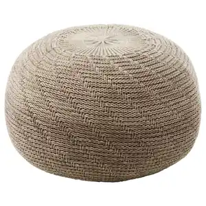 SANDARED Pouf, beige 45 cm