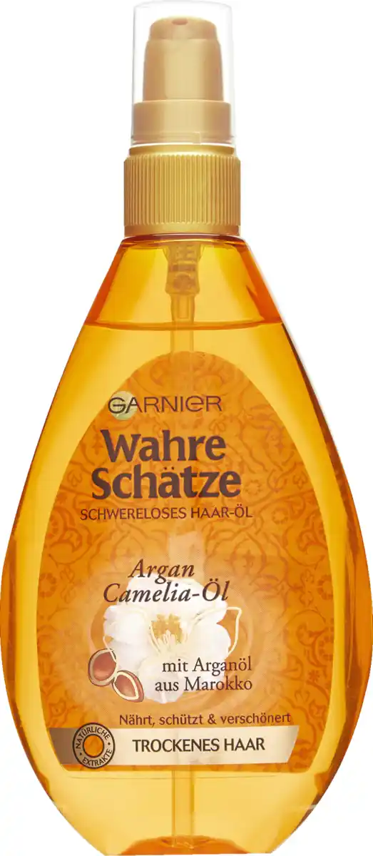 Bild 1 von Garnier Wahre Schätze Wahre Schätze Schwereloses Haaröl Argan- & Camelia-Öl, 150 ml