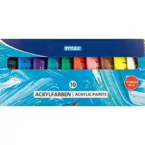 Acrylfarben -10 Tuben &#224; 83 ml - matt