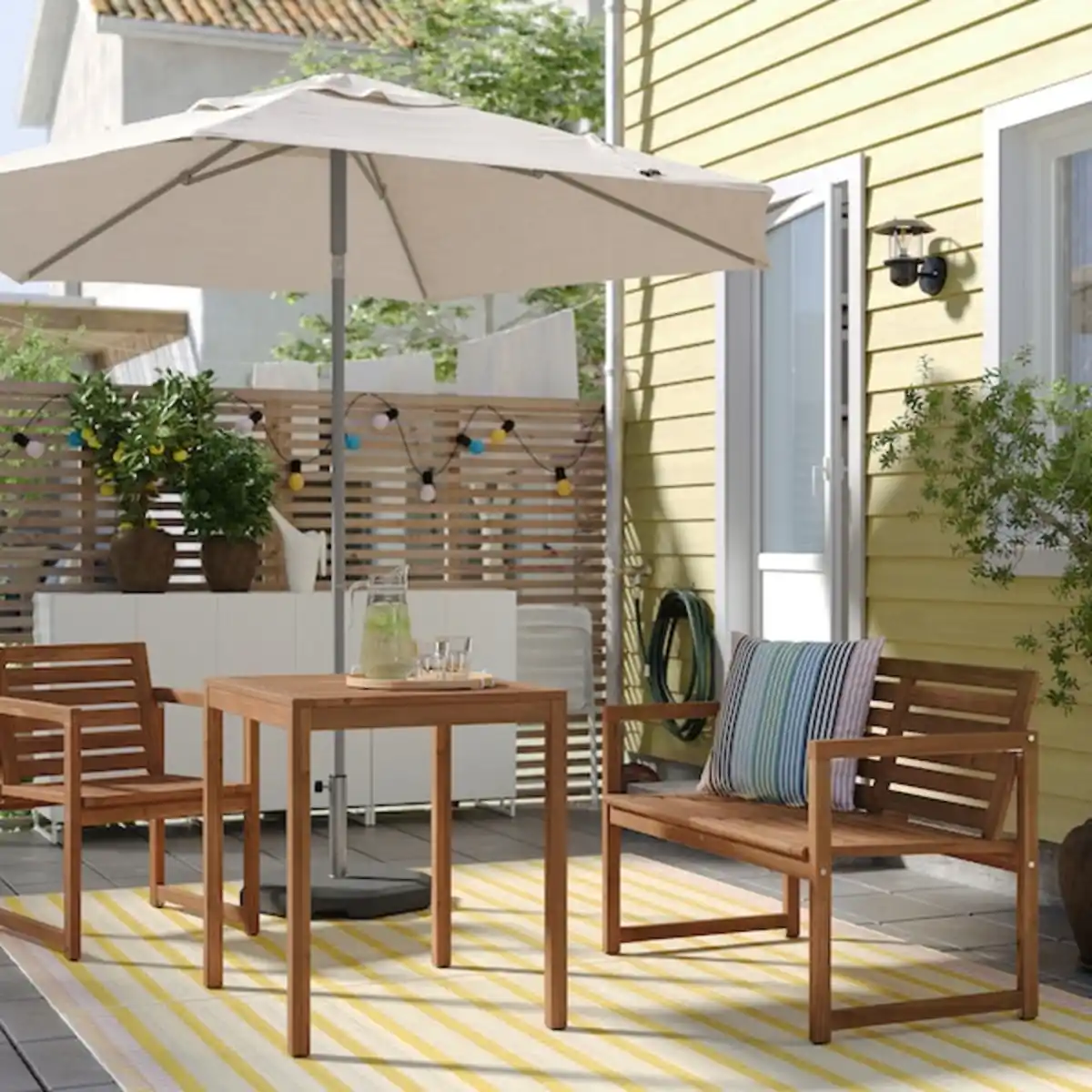 Bild 3 von JOGGESÖ Sonnenschirm, helles Graubeige 300 cm