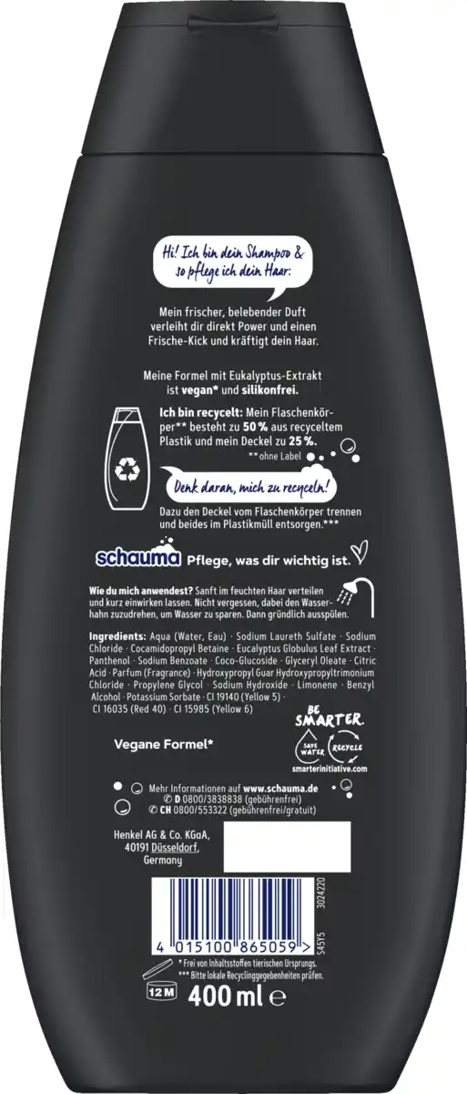 Bild 2 von Schauma 2in1 Sports Power Shampoo, 400 ml