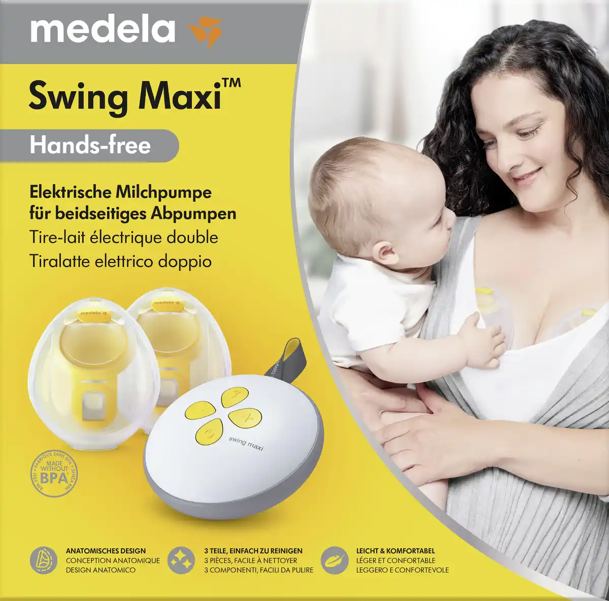 Bild 1 von medela Swing Maxi Hands-free Milchpumpe