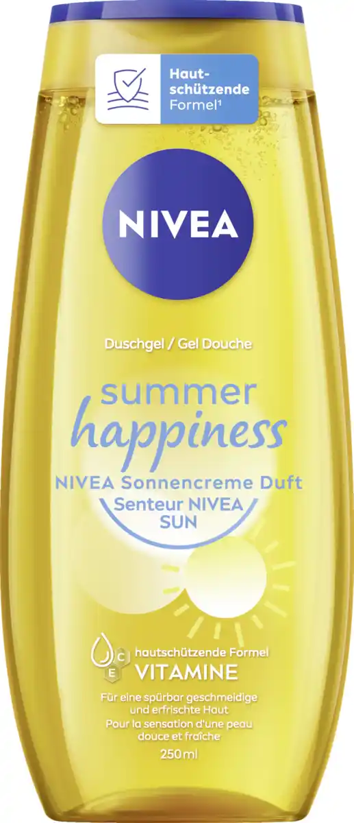 Bild 1 von NIVEA Duschgel summer happiness NIVEA Sonnencreme Duft, 250 ml