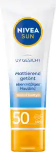 NIVEA SUN UV Gesicht getönter Sonnenschutz heller Hauttyp LSF 50, 50 ml