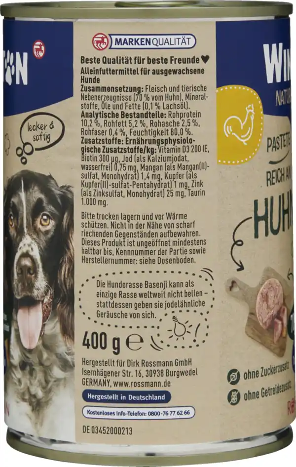 Bild 2 von Winston Nature Reich an Huhn, 400 g