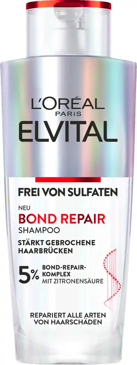 Bild 1 von L’Oréal Paris Elvital Shampoo Bond Repair Anti-Haarschäden, 200 ml