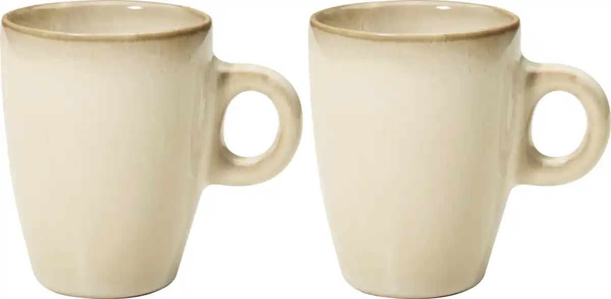 Bild 1 von IDEENWELT Espressotassen 2er Set beige je 90 ml