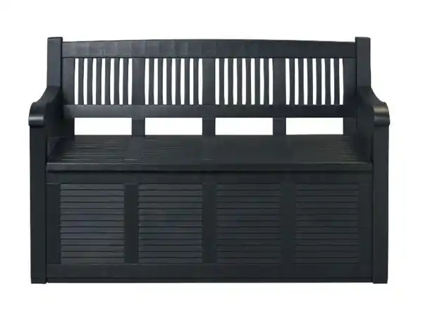 Bild 3 von LIVARNO home Gartenbank, B 130 x T 60 x H 85 cm, anthrazit