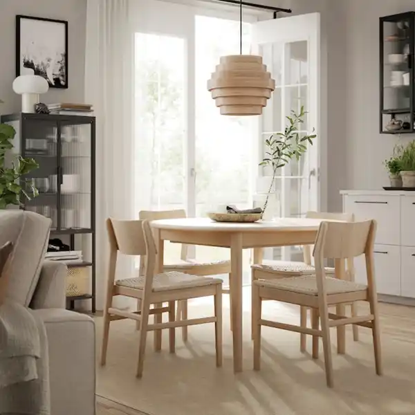 Bild 4 von LUFTFARTYG Teppich flach gewebt, drinnen/drau, beige/Streifen 160x230 cm