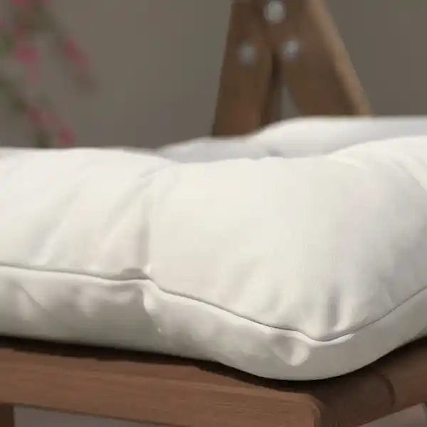 Bild 2 von KUDDARNA Stuhlpolster/außen, helles Graubeige 44x44 cm