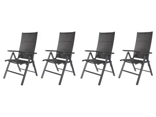 Bild 4 von LIVARNO home Alu-Set »Toronto«, 5-teilig - Standardtisch & 4 Hochlehner, anthrazit/grau