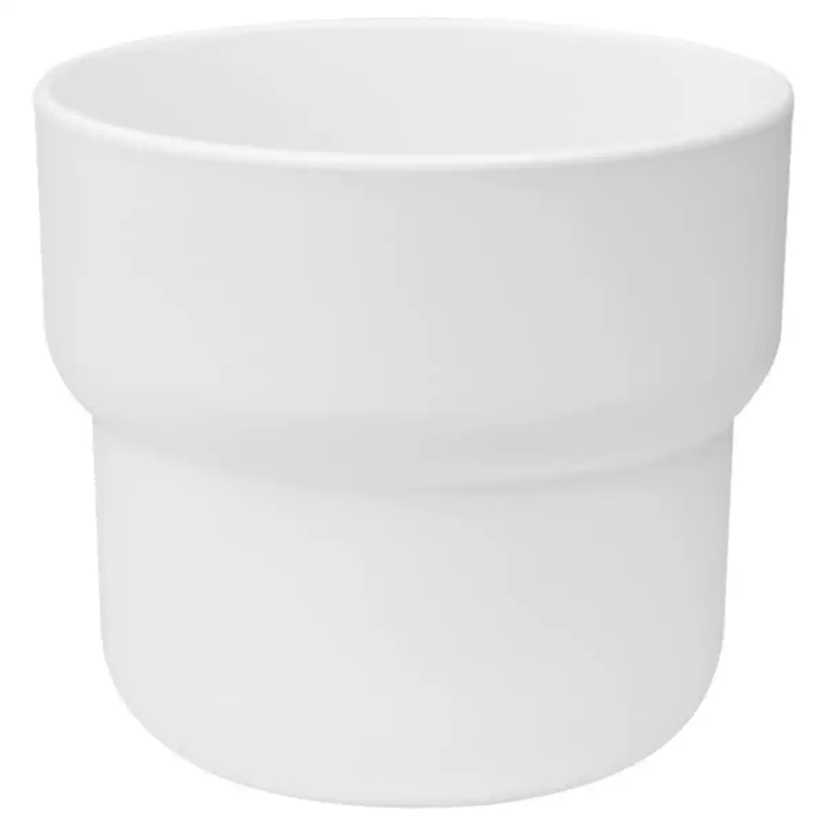 Bild 1 von FÖRENLIG Übertopf, drinnen/draußen weiß 9 cm