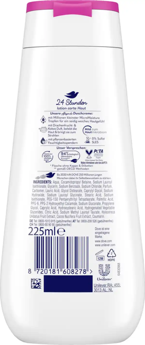 Bild 2 von Dove Pflegedusche Advanced Care Belebende Pflege, 225 ml