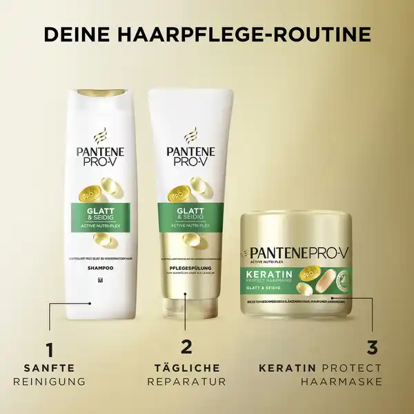 Bild 3 von Pantene Pro-V Haarshampoo Glatt & Seidig, 300 ml