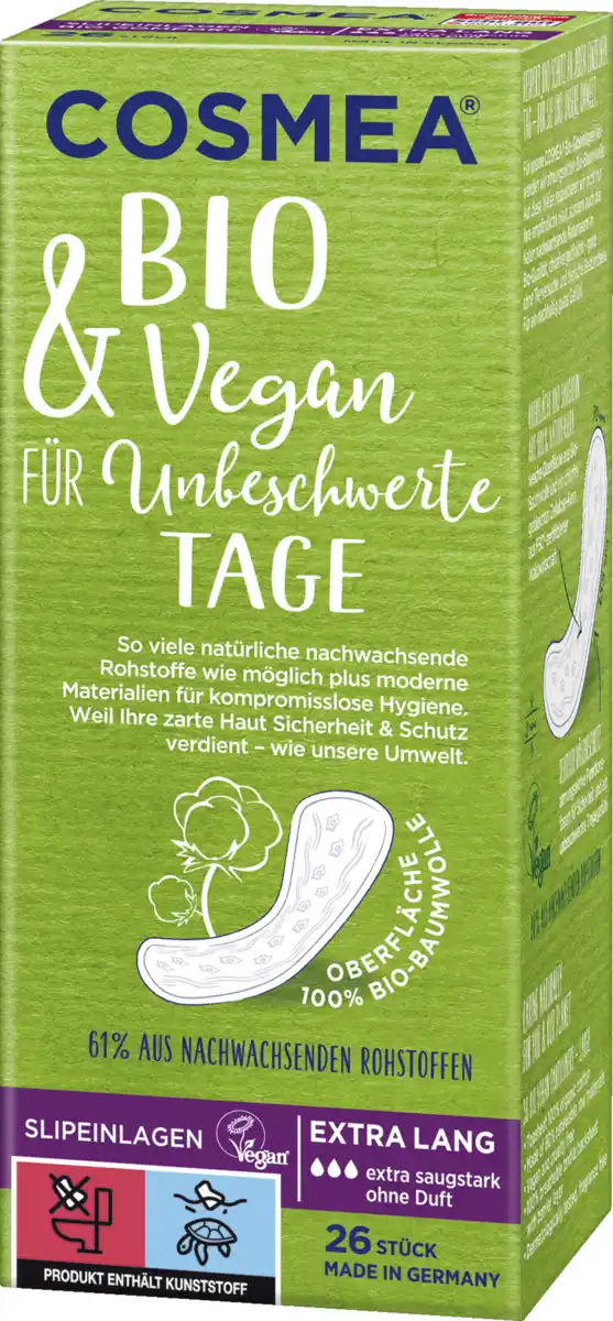 Bild 1 von Cosmea Bio Slipeinlagen Extra Lang
