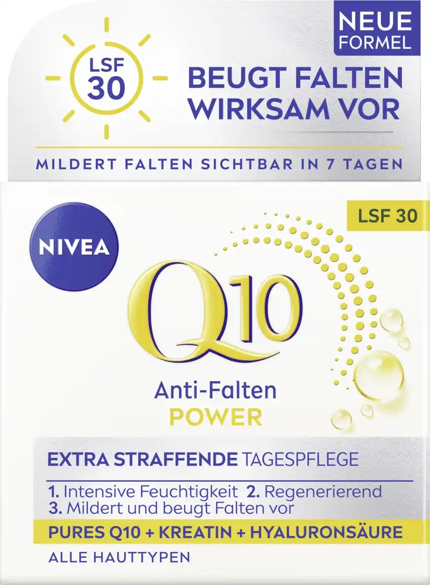 Bild 1 von NIVEA Q10 Anti-Falten Power Straffende Tagespflege LSF 30, 50 ml