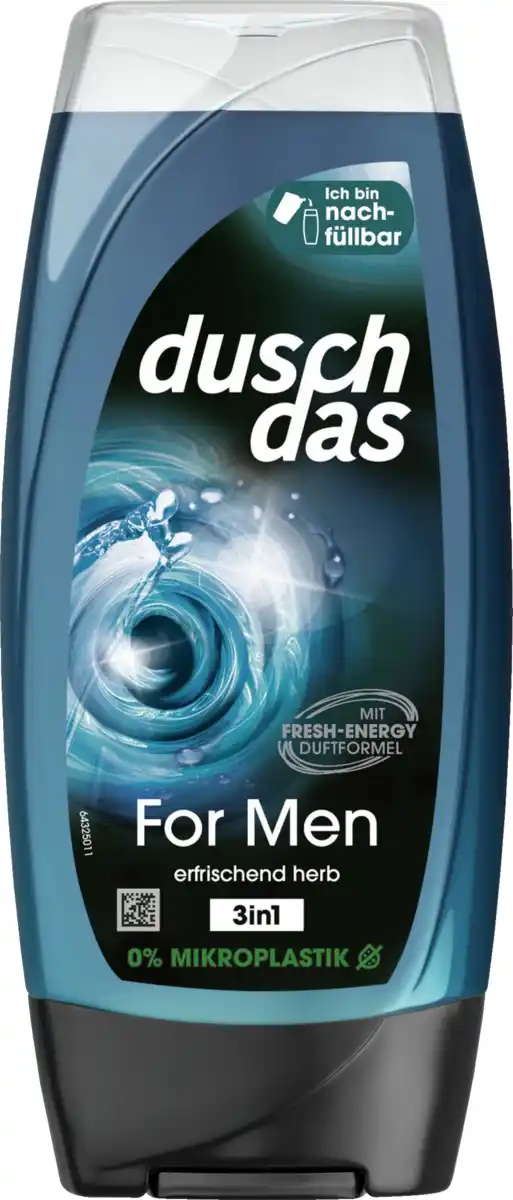 Bild 1 von duschdas 3-in-1 Duschgel & Shampoo For Men, 225 ml