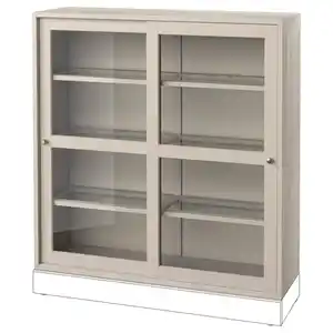 HAVSTA Vitrine, graubeige 121x35x123 cm