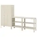 Bild 2 von KOLBJÖRN Regal mit Schrank, beige 171x37x161 cm