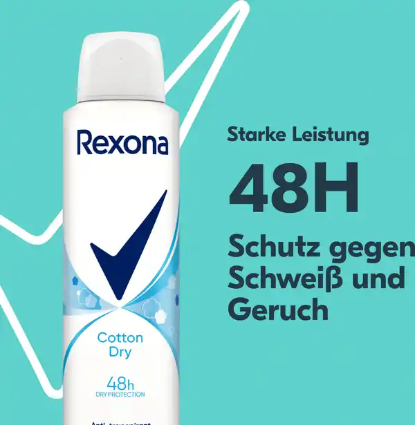 Bild 3 von Rexona Anti-Transpirant Spray Cotton Dry, 150 ml